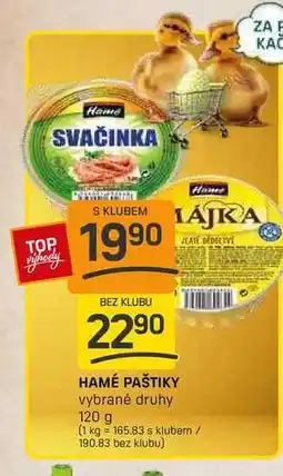 Flop HAMÉ PAŠTIKY vybrané druhy 120 g nabídka