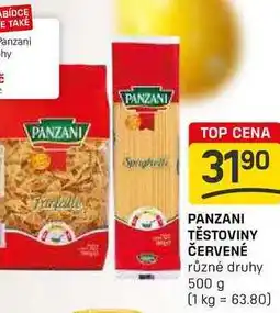 Flop PANZANI TĚSTOVINY ČERVENÉ různé druhy 500 g nabídka