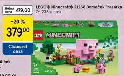 Tesco LEGO Minecraft 21268 Domeček Prasátka 7+, 238 kostek nabídka