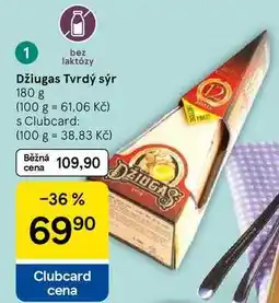 Tesco Džiugas Tvrdý sýr, 180 g nabídka