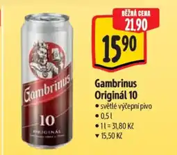 Albert Gambrinus Originál 10 nabídka