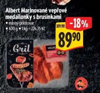 Albert Albert Marinované vepřové medailonky s brusinkami nabídka
