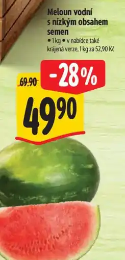 Albert Meloun vodní s nízkým obsahem semen nabídka