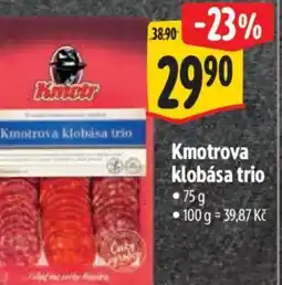 Albert Kmotrova klobása trio nabídka