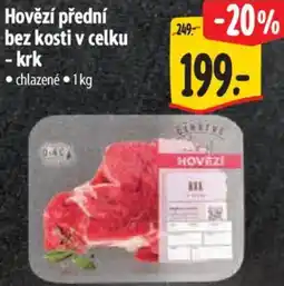 Albert Hovězí přední bez kosti v celku - krk nabídka