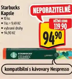 Albert Starbucks Kapsle nabídka