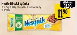 Albert Nestlé Dětská tyčinka nabídka