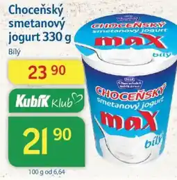 Kubík potraviny Choceňský smetanový jogurt nabídka