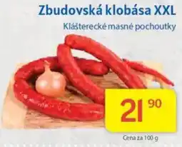 Kubík potraviny Zbudovská klobása XXL nabídka