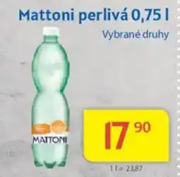 Kubík potraviny MATTONI perlivá nabídka
