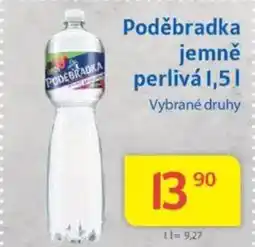 Kubík potraviny PODEBRADKA jemně perlivá nabídka