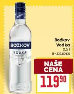 Billa Božkov Vodka nabídka
