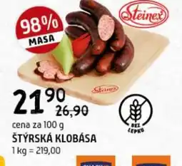 Terno Štýrská klobása nabídka