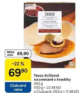 Tesco Tesco Svíčková na smetaně s knedlíky, 400 g nabídka