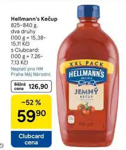 Tesco Hellmann's Kečup, 825-840 g. dva druhy nabídka