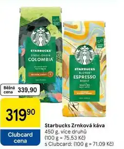 Tesco Starbucks Zrnková káva, 450 g nabídka