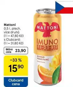 Tesco Mattoni, 0.5 l, plech nabídka