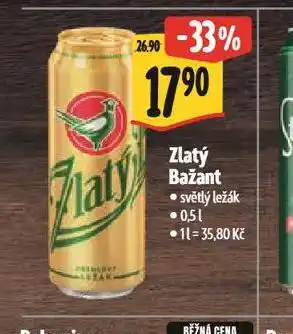 Albert Pivo zlatý bažant nabídka