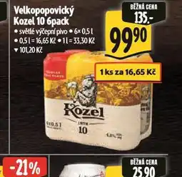 Albert Pivo velkopopovický kozel 10 nabídka