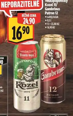 Albert Pivo velkopopovický kozel 11 nabídka