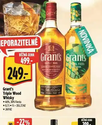 Albert Grant´s triple wood whisky nabídka
