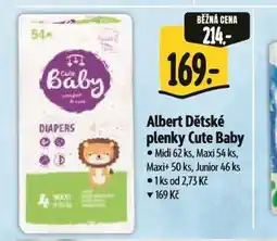 Albert Albert dětské plenky cute baby nabídka