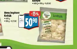 Albert Menu inspirace květák nabídka