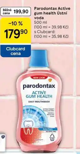 Tesco Parodontax Active gum health Ústní voda, 500 ml nabídka
