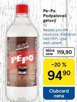 Tesco Pe-Po Podpalovač gelový, 1 l nabídka