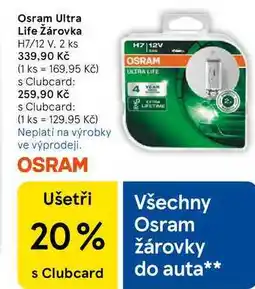 Tesco Osram Ultra Life Žárovka H7/12 V, 2 ks nabídka
