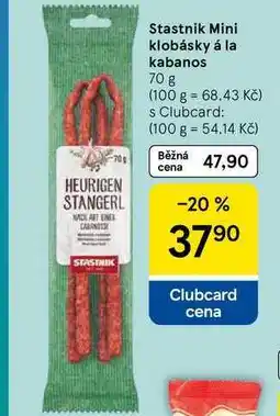 Tesco Stastnik Mini klobásky á la kabanos, 70 g nabídka