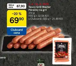 Tesco Tesco Grill Master Párečky na gril, 270 g nabídka