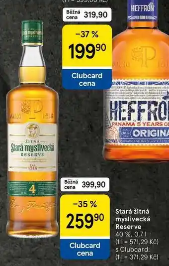 Tesco Stará žitná myslivecká Reserve 40%, 0,7 l nabídka