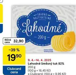 Tesco Lahodné Směsný tuk 82%, 200 g nabídka