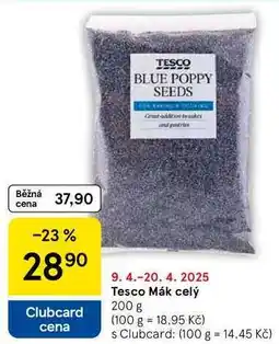 Tesco Tesco Mák celý, 200 g nabídka