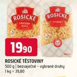 Terno Rosické těstoviny nabídka