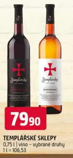 Terno TEMPLÁŘSKÉ SKLEPY nabídka