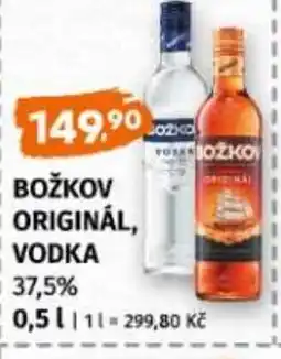 Terno BOŽKOV Originál, vodka 37.5% nabídka