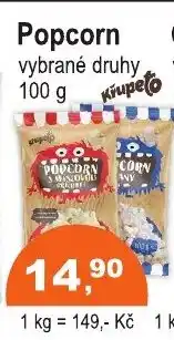 COOP DISKONT Popcorn nabídka
