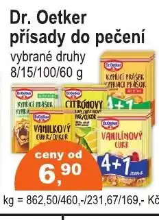 COOP DISKONT Dr. Oetker přísady do pečení nabídka