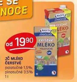 Flop JČ MLÉKO ČERSTVÉ polotučné 1,5% 1l nabídka