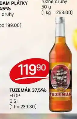 Flop TUZEMÁK 37,5% FLOP 0,5l nabídka