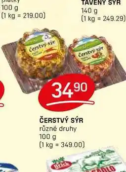 Flop ČERSTVÝ SÝR různé druhy 100 g nabídka