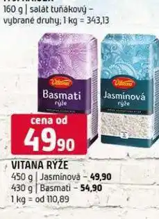 Terno Vitana rýže basmati nabídka