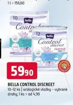 Terno Bella control discreet urologické vložky nabídka