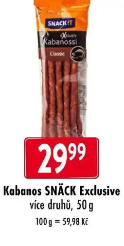 Qanto Kabanos SNÄCK Exclusive nabídka