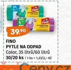 Terno Fino pytle na odpad Color, 35 litrů 60 litrů 30/20 ks nabídka