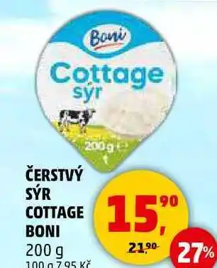 Penny Market ČERSTVÝ SÝR COTTAGE BONI, 200 g nabídka