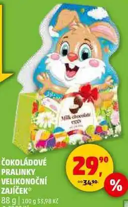 Penny Market ČOKOLÁDOVÉ PRALINKY VELIKONOČNÍ ZAJÍČEK, 88 g nabídka