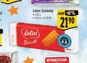 Jip Lotus sušenky nabídka